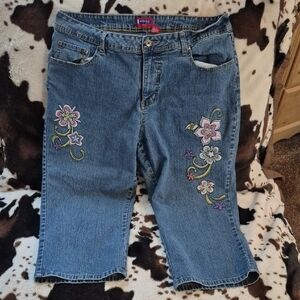 Westport Denim Captis, with Floral Design